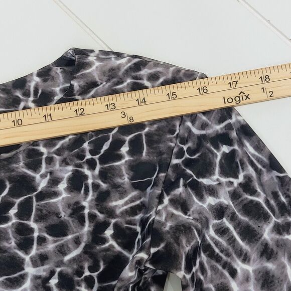 Issa de' Mar Women's Large Makena Surf Suit Aqua Noir Strappy Side Paneling Swim - Picture 9 of 11